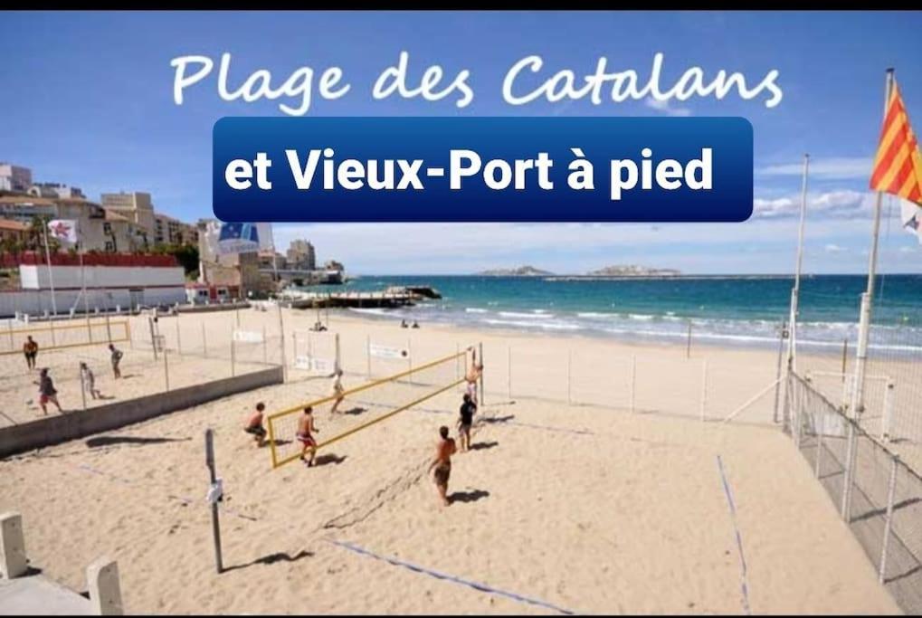 Studio Coin Nuit, Entre Plage Et Centre Marseille Eksteriør bilde